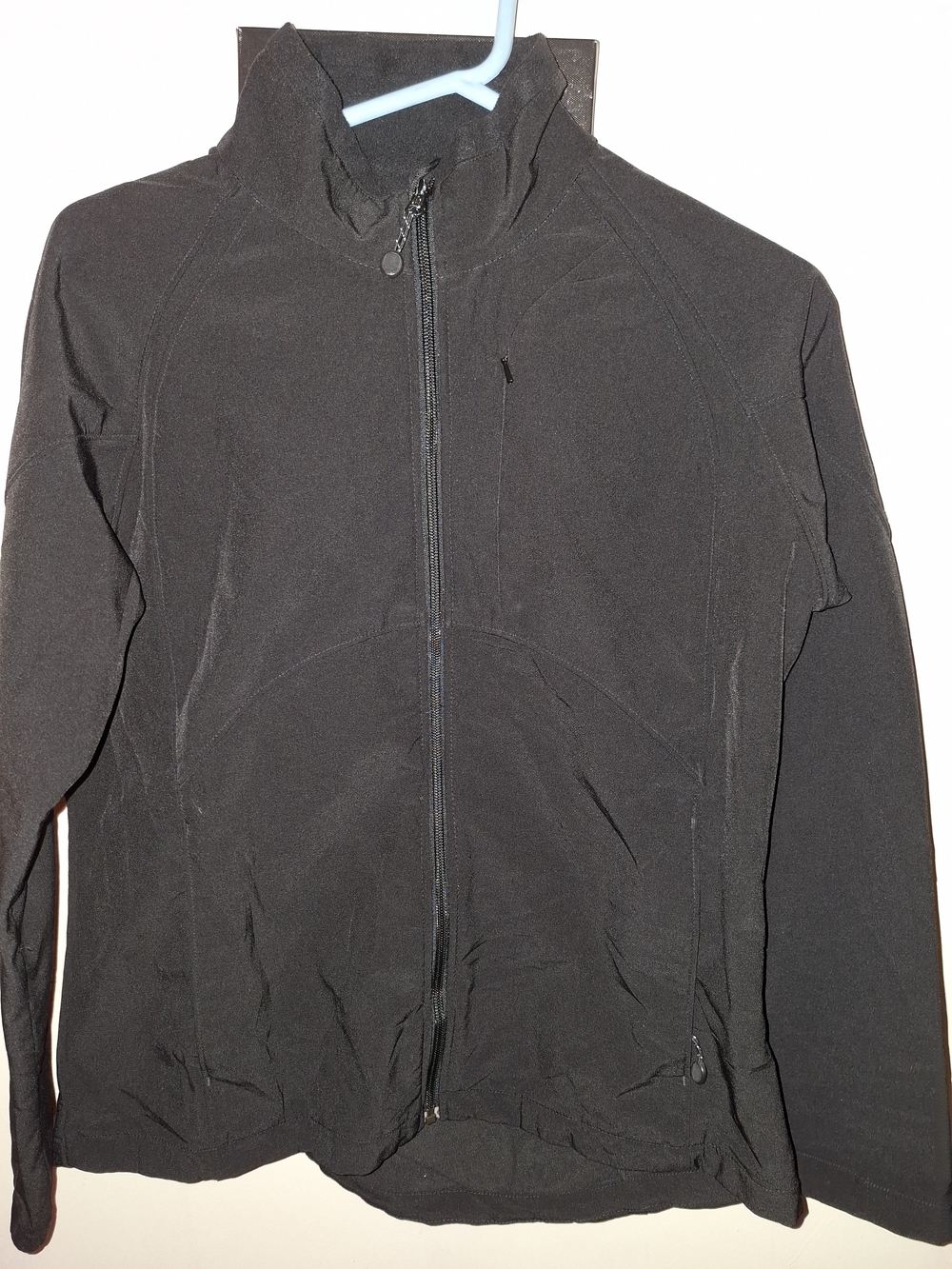 Black Diamond Men’s Size Large Jacket Soft Shell Full Zip Black Ripstop EUC